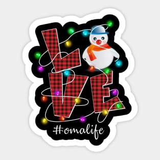 Love Christmas Omalife Decoration Costume Gift Sticker